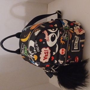 Mini Black Art Deco Backpack